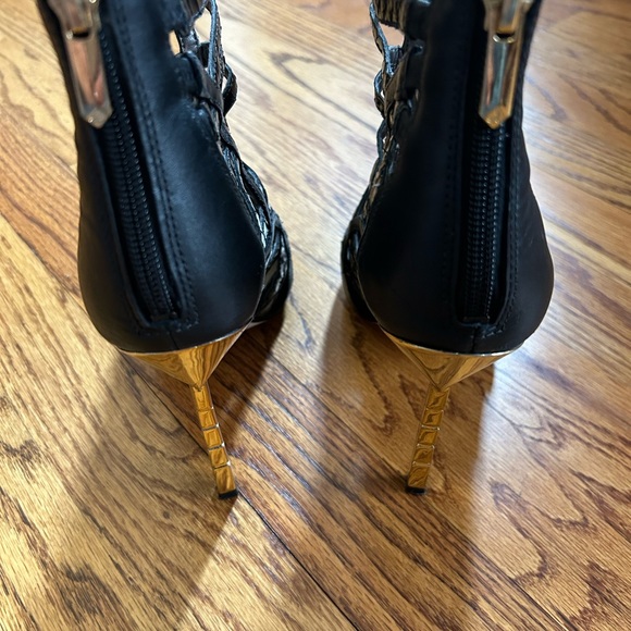 Sam Edelman Sydney Leather Suede Caged Pumps EUC - Picture 13 of 14